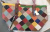 Tassel Patchwork Multicolour Leather Tote Large Bag